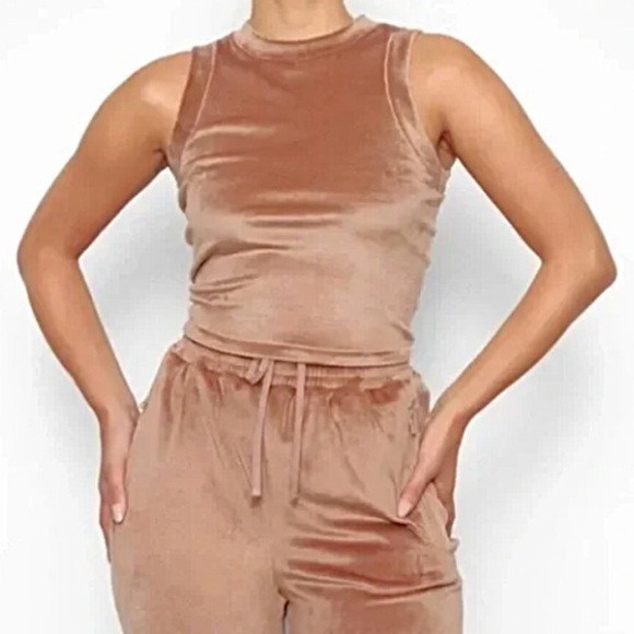 SKIMS Velour 3 Piece Matching Jogger Set - Picture 2 of 6